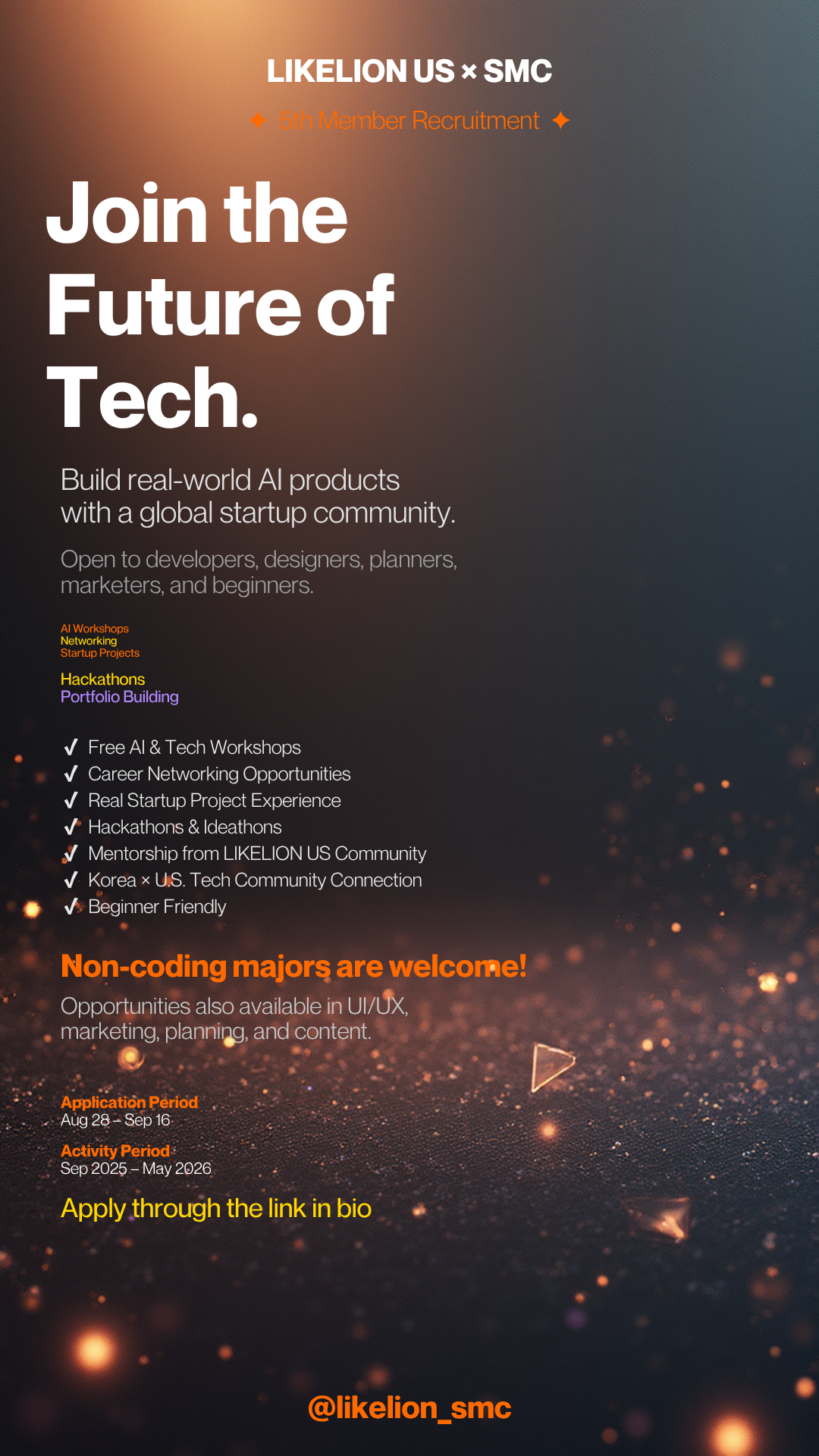 LIKELION US SMC recruitment poster